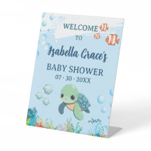 Meeresschildkröte Kleines Schlüpfling Baby Shower 
