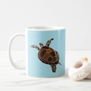 Meeresschildkröte Küsten Meeresleben Kaffeetasse