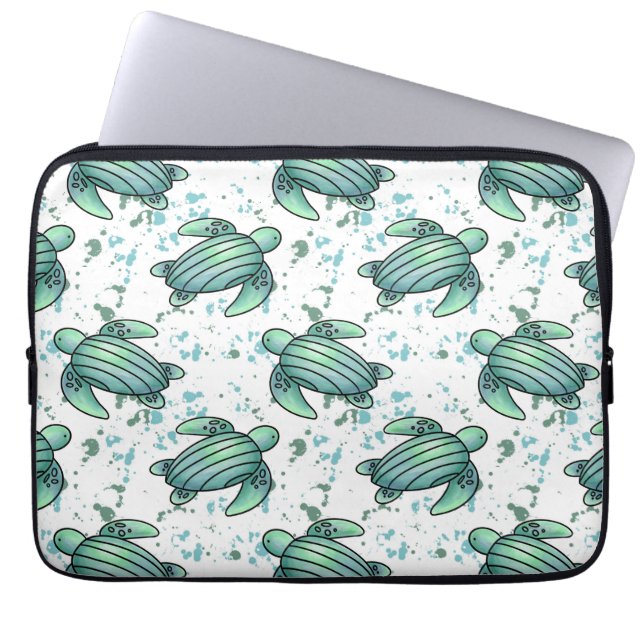 Meeresschildkröte Laptopschutzhülle (Vorderseite)