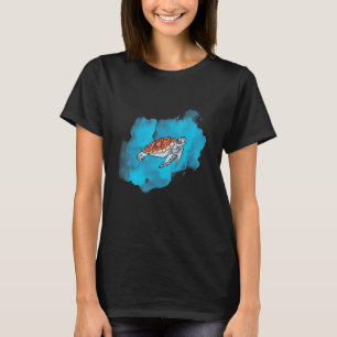 Meeresschildkröte mit Meerwasser für Tropen T-Shirt