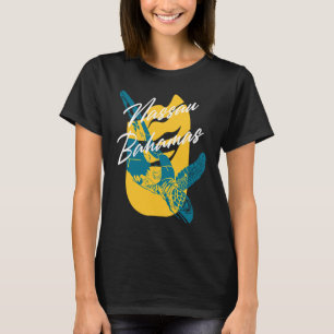 Meeresschildkröte Nassau Bahamas Urlaubs-Souvenir T-Shirt