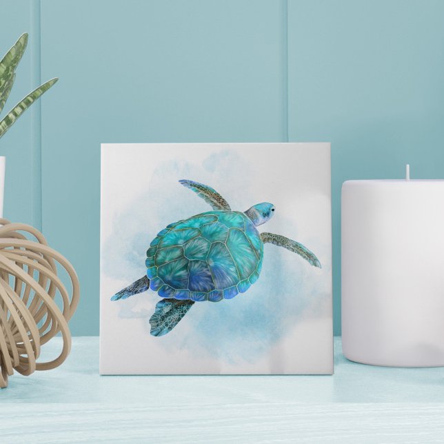 Meeresschildkröte Nautische Küste Fliese (Von Creator hochgeladen)