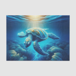 Meeresschildkröte | Ocean Wildlife Art Seidenpapier