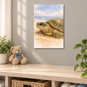 Meeresschildkröte Ozeanstrand Poster