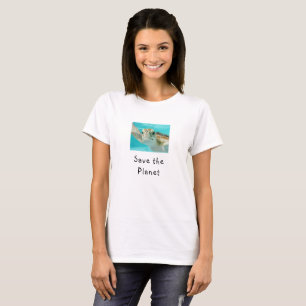 Meeresschildkröte rettet den Planeten T-Shirt