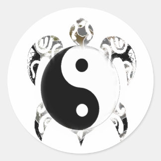 Meeresschildkröte Runder Aufkleber