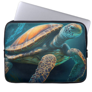 Meeresschildkröte schwimmt im Ozean Laptopschutzhülle
