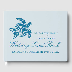 Meeresschildkröte, Sea Blue Beach Hochzeit Gästebuch