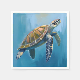 Meeresschildkröte Serviette