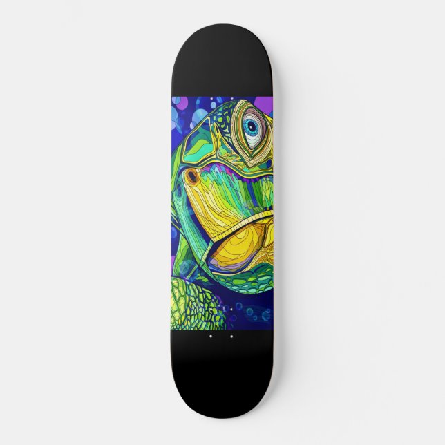 "Meeresschildkröte" Skateboard (Vorderseite)