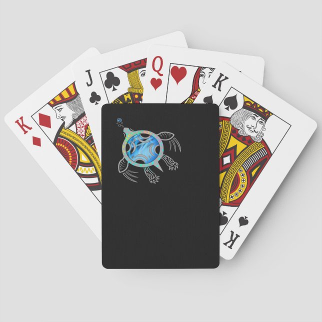 Meeresschildkröte Spielkarten (Rückseite)
