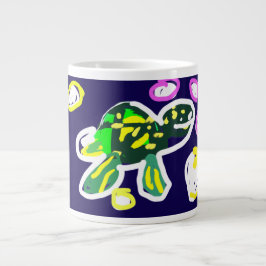 Meeresschildkröte spielt  Jumbo-Tasse