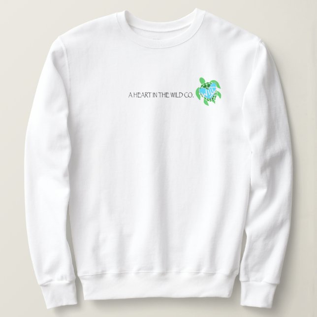 Meeresschildkröte Sweatshirt (Design vorne)