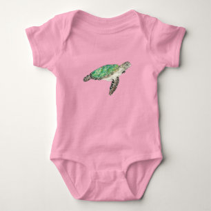 Meeresschildkröte T-Shirt Baby Strampler