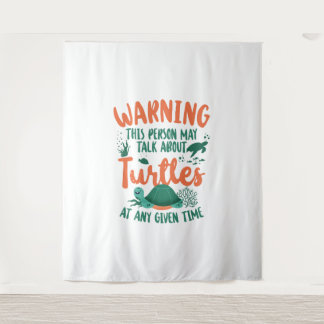 Meeresschildkröte warnt dies wandteppich