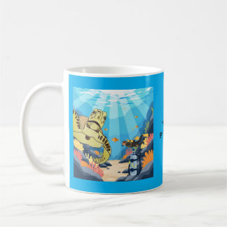 Meeresschildkröte Wie bist du hierhergekommen? Kaffeetasse