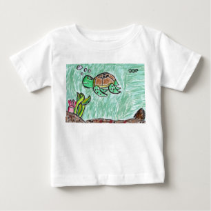 Meeresschildkrötekunst Baby T-shirt