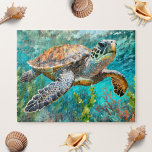 Meeresschildkröten-Algen und Korallenmalerei Puzzle<br><div class="desc">Tauchen Sie ein in die faszinierenden Tiefen des Ozeans mit unserem Sea Turtle Seaweed und Coral Painting Jigsaw Puzzle! 🐢 🌿 🐠 tauchen Sie ein in die faszinierenden Details der Unterwasserwelt, während Sie dieses atemberaubende Kunstwerk mit friedlichen Meeresschildkröten, anmutigen Algen und lebendigen Korallenriffen zusammenstellen. 🌊 ✨ Ob Sie ein Rätsel-Liebhaber...</div>