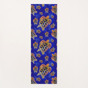 Meeresschildkröten Batik Afrikanische Kunst Yogamatte