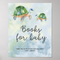 Meeresschildkröten - Bücher für Babyplakat