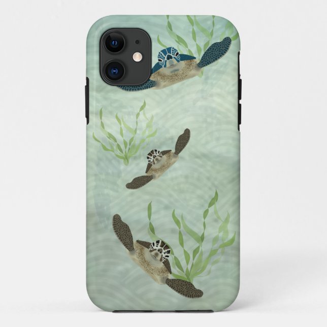 Meeresschildkröten Case-Mate iPhone Hülle (Rückseite)