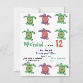 Meeresschildkröten, Einladung zum Geburtstag