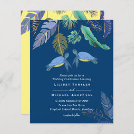 Meeresschildkröten Hochzeitblauer Gelb