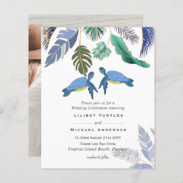 Meeresschildkröten Hochzeitblauer Gelb