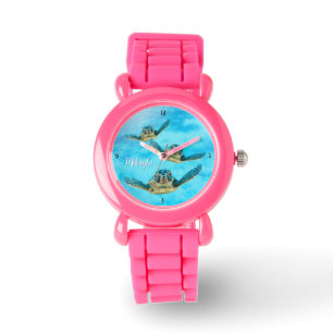 Meeresschildkröten in der Nähe von Reef Watch Armbanduhr