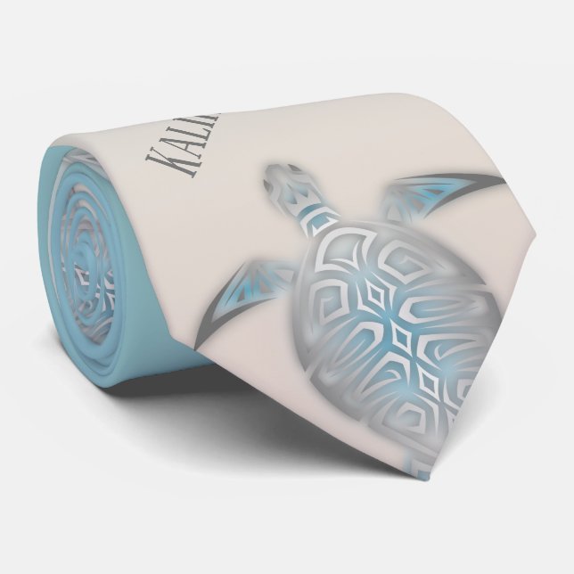 Meeresschildkröten | Mele Kalikimaka | Weihnachten Krawatte (Gerollt)