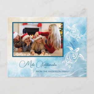 Meeresschildkröten Mele Kalikimaka Weihnachten N Postkarte