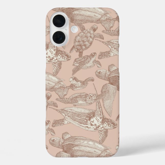 Meeresschildkröten-Mousse Case-Mate iPhone Hülle (Rückseite)