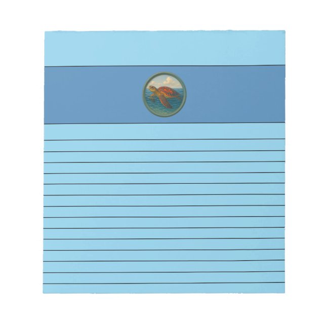 Meeresschildkröten-Notizblock Notizblock (Vorderseite)