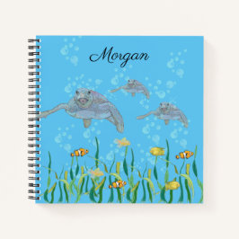 Meeresschildkröten-Original Gezeichnet Personalisi Notizbuch