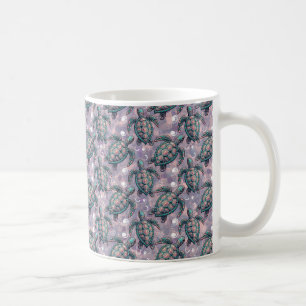 Meeresschildkröten-Ozeanmuster Kaffeetasse