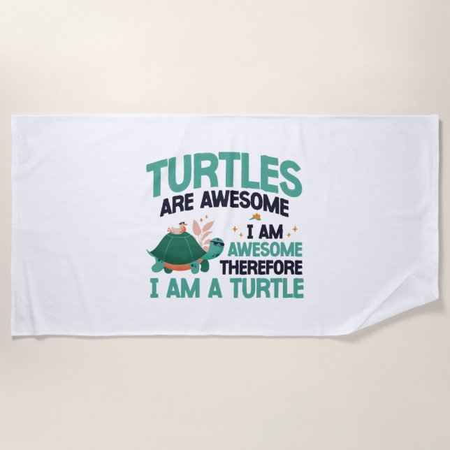 Meeresschildkröten Schildkröten Strandtuch (Vorderseite)