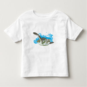 Meeresschildkröten schwimmen kleinkind t-shirt