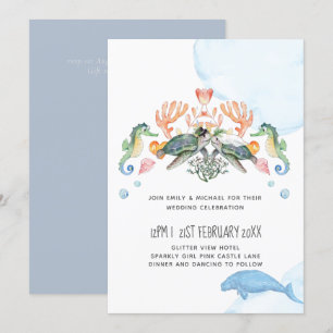 Meeresschildkröten SeaCow Hochzeit mit Braut Bräut