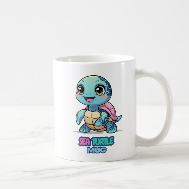 Meeresschildkröten-Tasse Kaffeetasse (Rechts)
