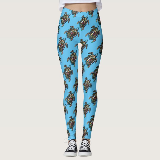 Meeresschildkröten Thunder_Cove Leggings (Vorderseite)