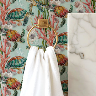 Meeresschildkröten und Korallenriff Tapete