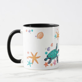 Meeresschildkröten und Meeresfantasien Tasse