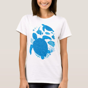 Meeresschildkröten Unterwasser Meeresfauna T-Shirt