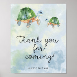 Meeresschildkröten - Vielen Dank für Ihr Kommen Poster