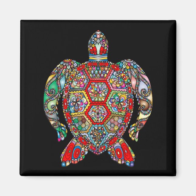 Meeresschildkrötenmagnet Magnet (Vorne)