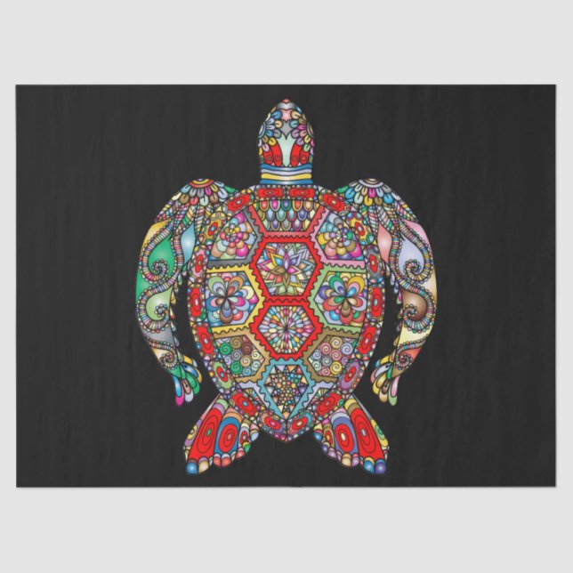 Meeresschildkrötenpapier Seidenpapier (Vorderseite)