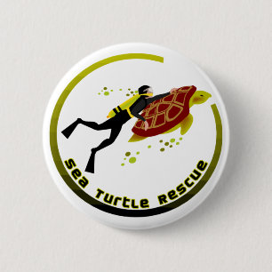 Meeresschildkrötenrettung Button