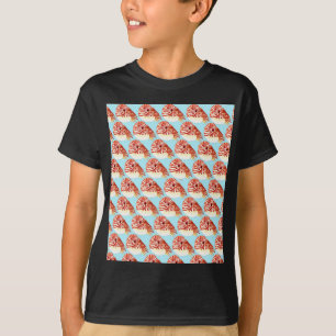 Meeresschnecke Muster im Blau T-Shirt