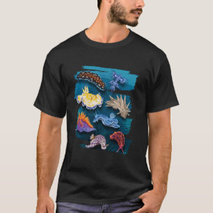 Meeresschnecken Nudibranch Meeresbiologe Aquar T-Shirt