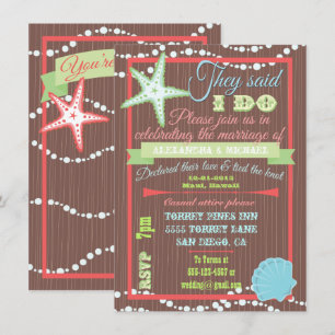 Meeresschnecken Post-Hochzeitsempfang Einladungen